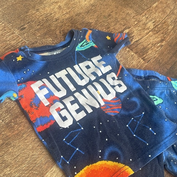 The children’s place future genius outer space two-piece pajama set - Picture 2 of 5